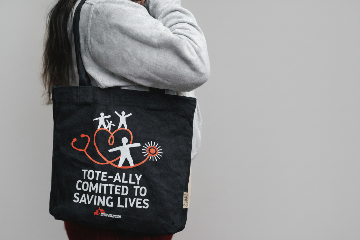 Okiyo Tote Bag – “Tote-Tally Committed to Saving Lives” Collection