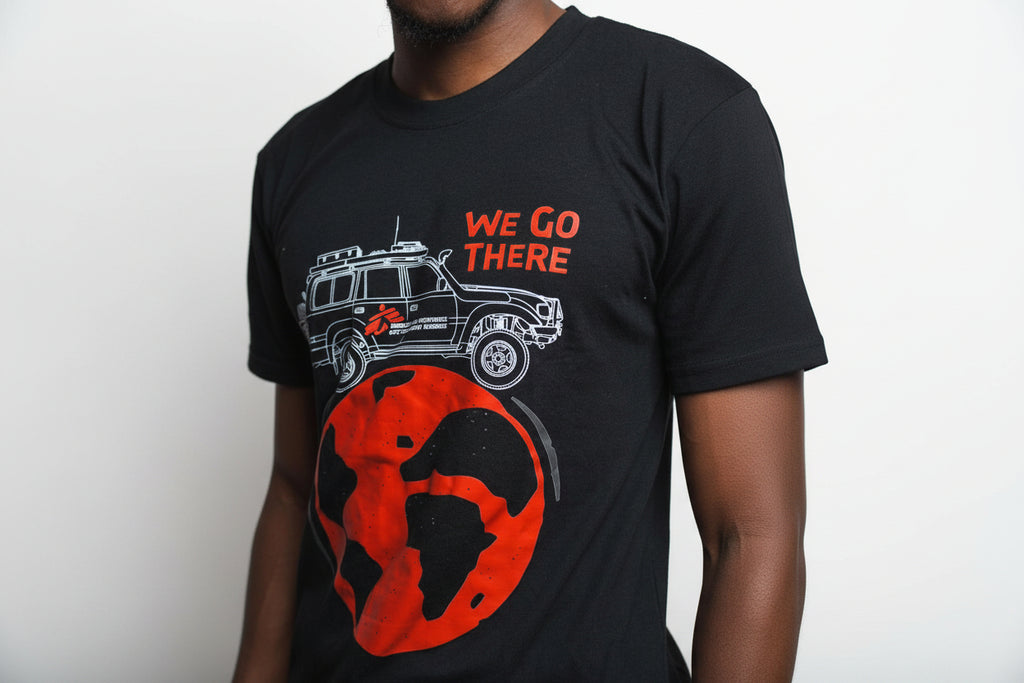 MSF Land Cruiser – “We Go There” T-Shirt